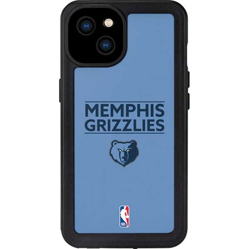 NBA Memphis Grizzlies Standard - Light Blue iPhone 15 Plus Waterproof Case